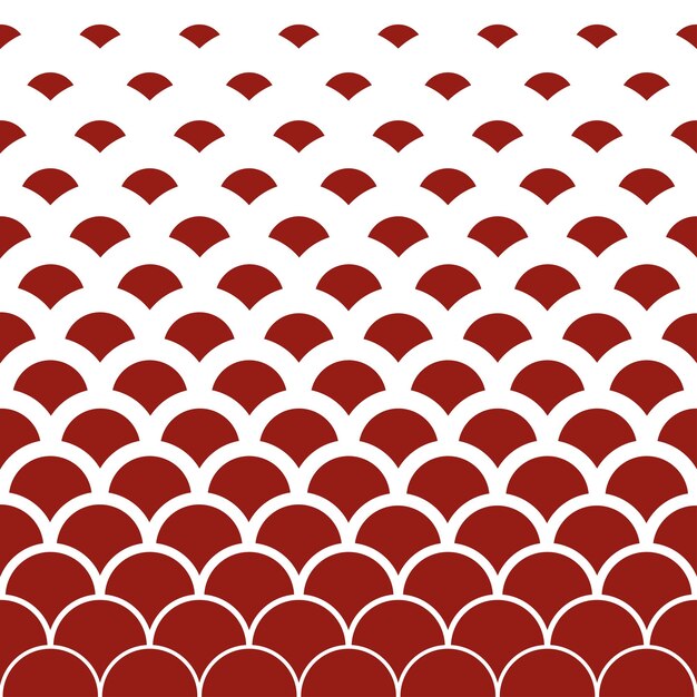 Seamless pattern with red circles on white background. Vector illustration.
