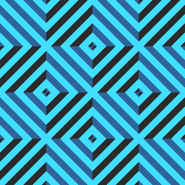 Seamless pattern with rhombus and diagonal lines