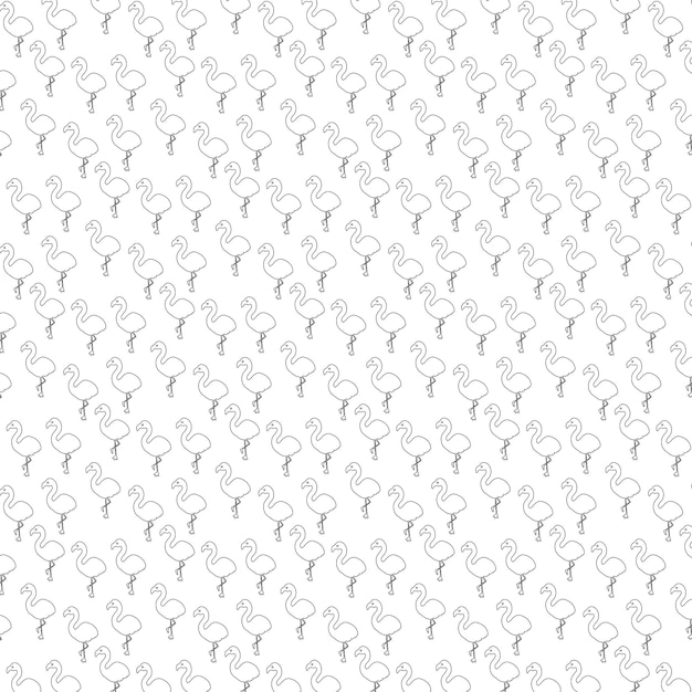 Seamless pattern with a rooster on a white background.