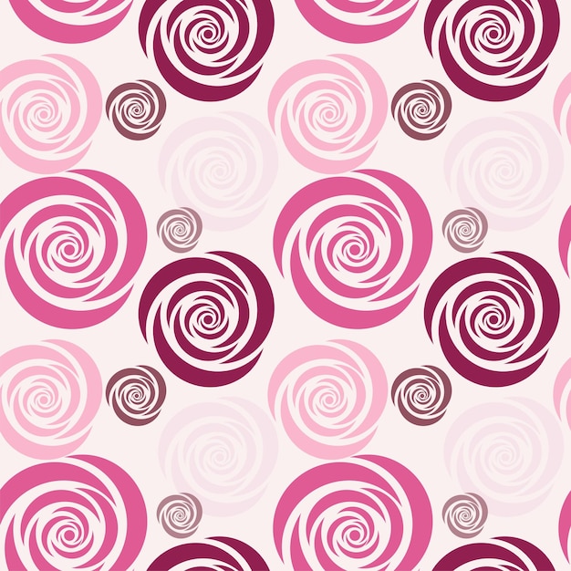 Vector seamless pattern with roses