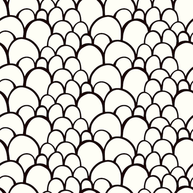 Vector seamless pattern with scale texture