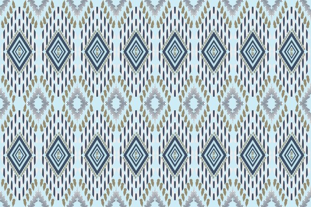 seamless pattern with shapes Geometric ethnic oriental ikat pattern traditional