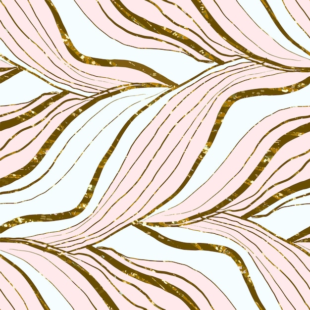 Seamless pattern with shining golden lines