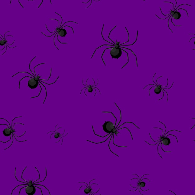 Seamless pattern with spider web on Halloween.