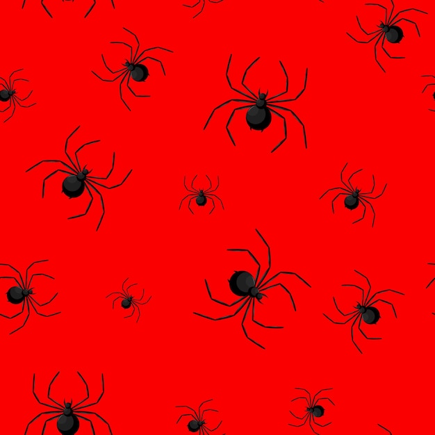 Seamless pattern with spider web on Halloween