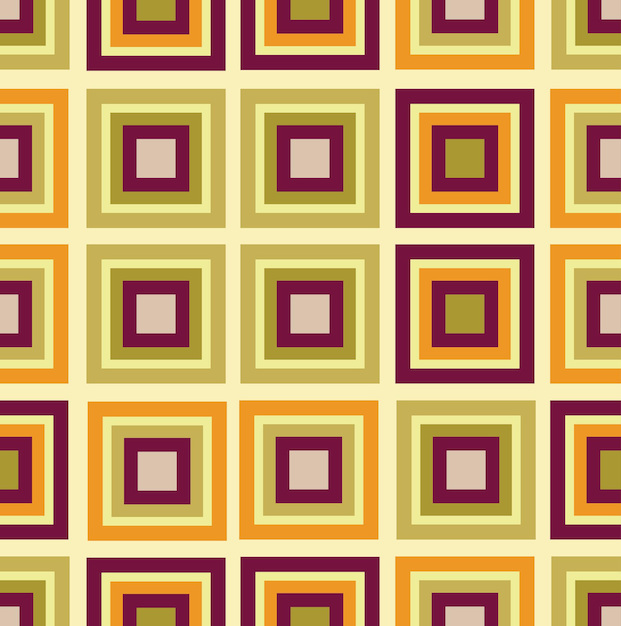 Seamless pattern with squares