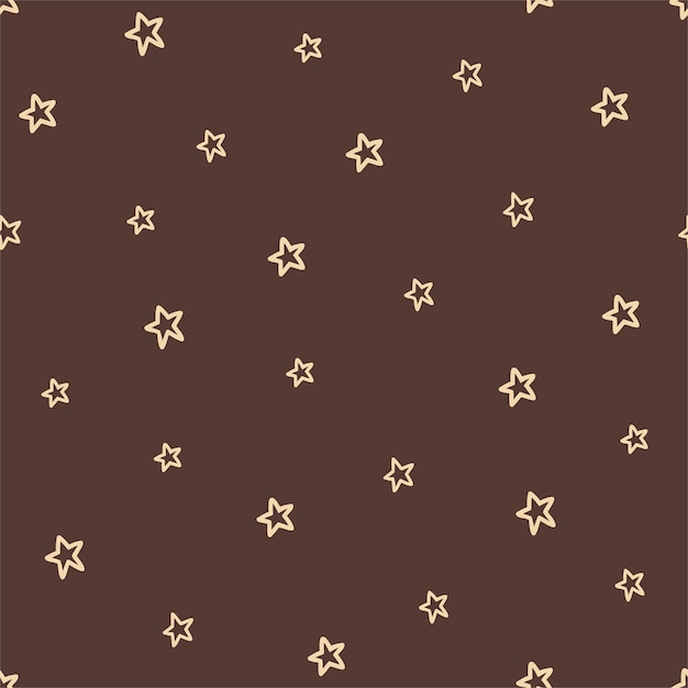 Seamless pattern with stars in boho colors