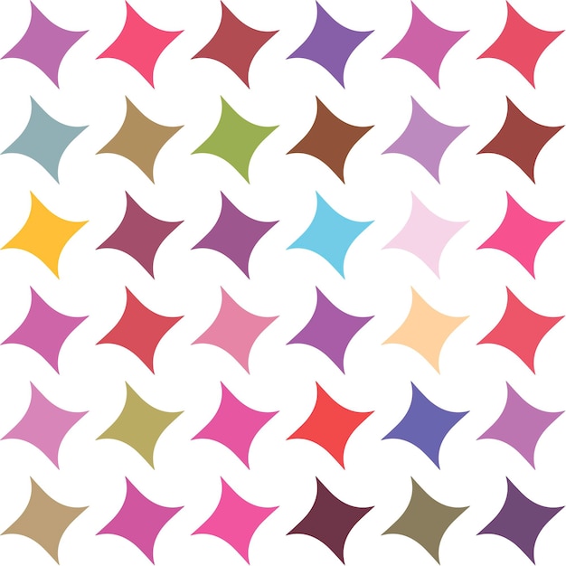 Vector seamless pattern with stars. endless background of geometric shapes.