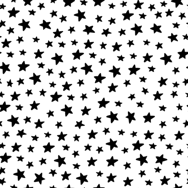 Vector seamless pattern with stars