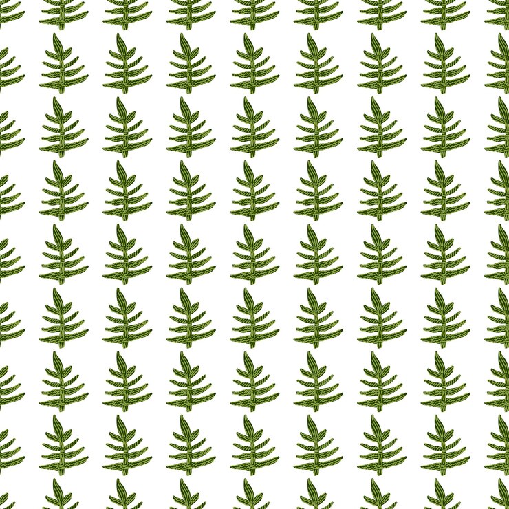 Vector seamless pattern with strange tropical leaves contemporary leaf plants endless wallpaper abstract floral background