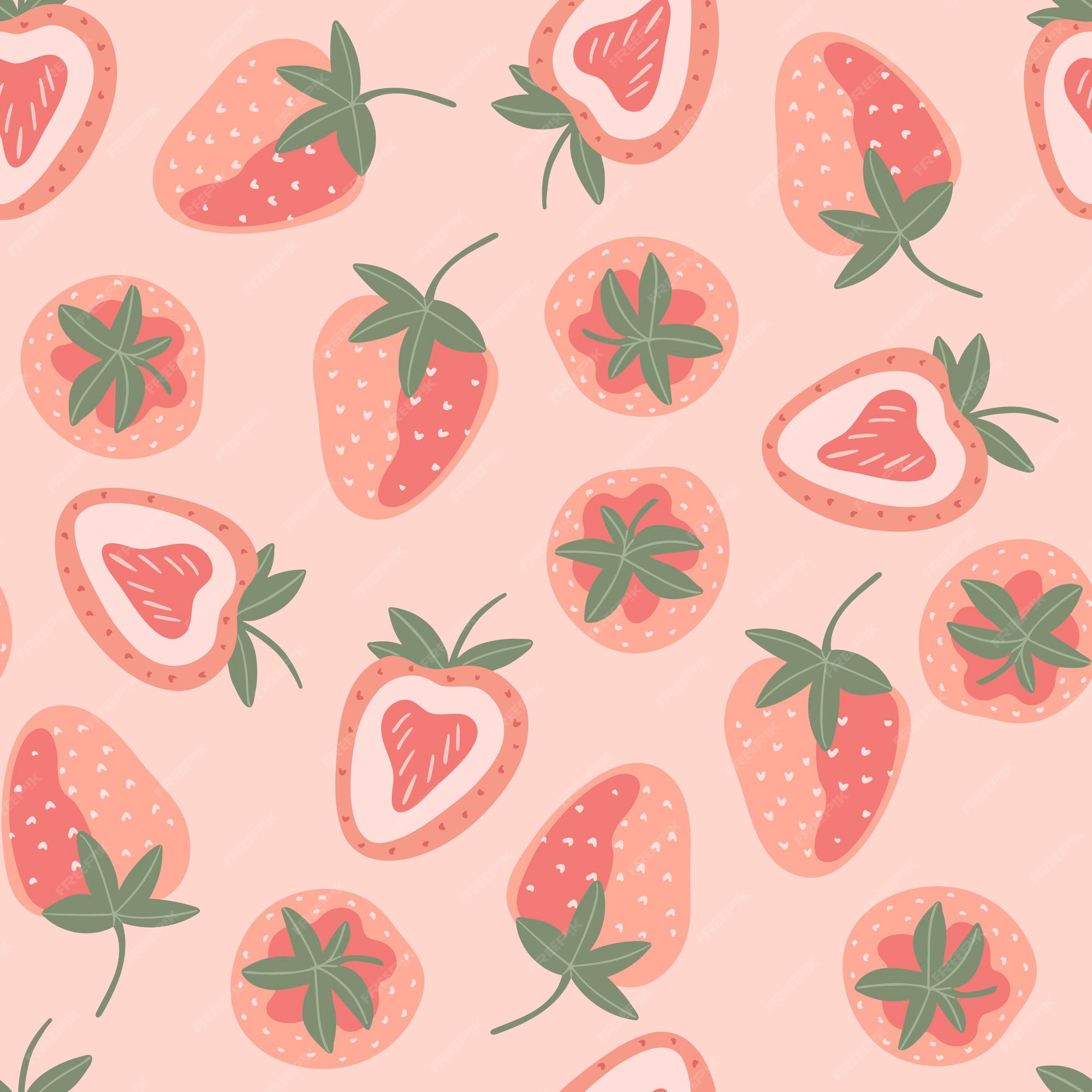 Beautiful Strawberry pink backgrounds To sweeten up your device