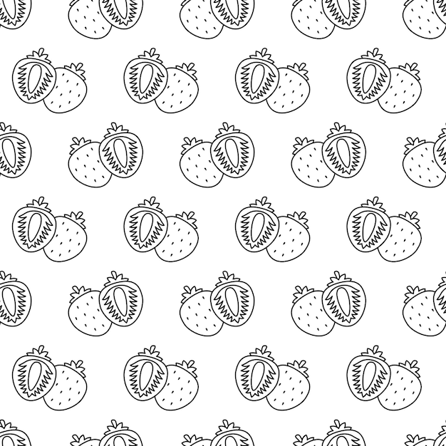 Seamless pattern with Strawberry for decoration