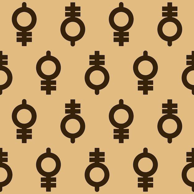 seamless pattern with symbols of women 's day