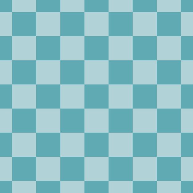 Seamless pattern with teal green checkerboard