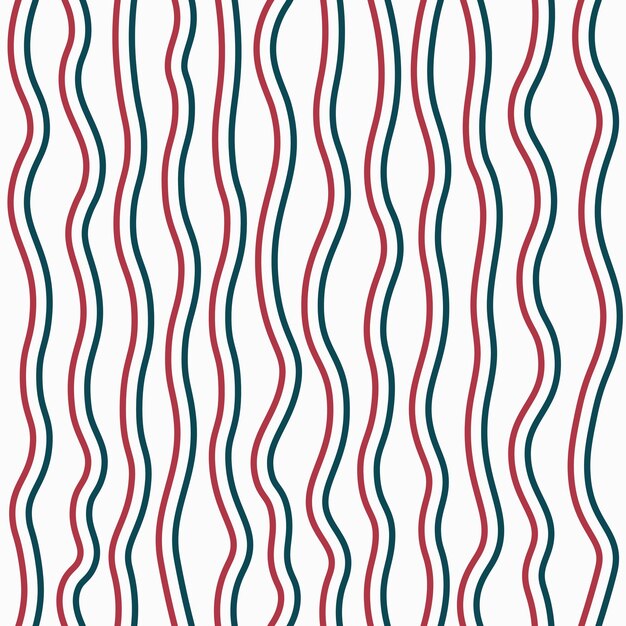 Seamless pattern with waves illustration