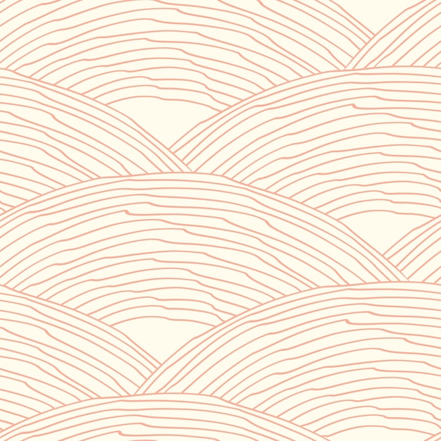 Vector seamless pattern with waves texture