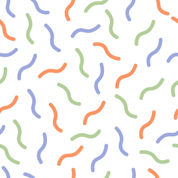 Seamless pattern with wavy lines