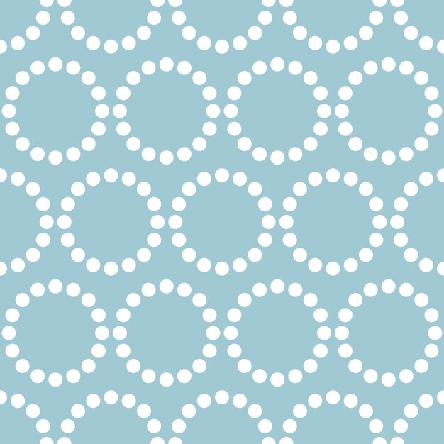 흰색 점과 파란색 배경으로 완벽 한 패턴
