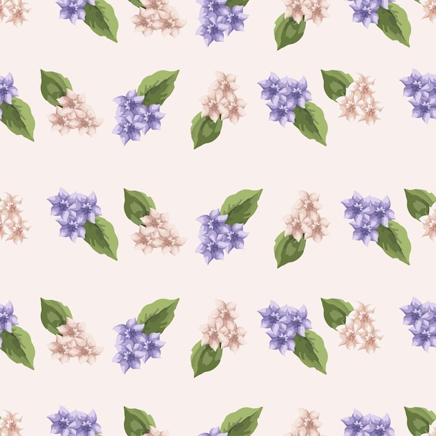 Seamless pattern with wild flowers