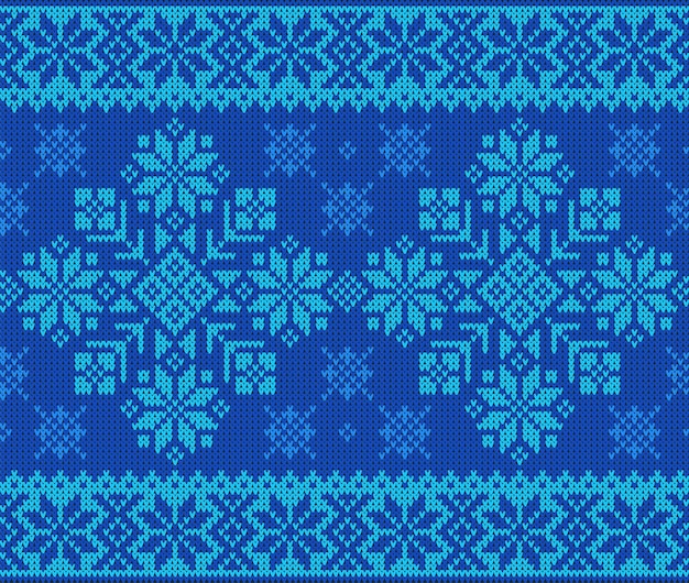 Seamless pattern with wool knitted texture on the theme of the winter holidays