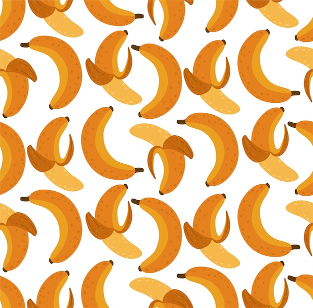 黄色のバナナとのシームレスなパターン