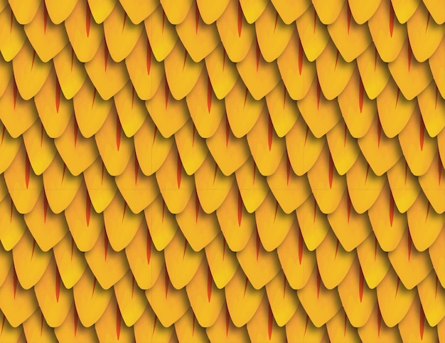 Seamless pattern of a yellow scale  free vector