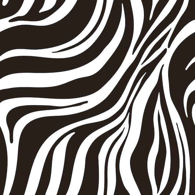 Vector seamless pattern zebra animal print