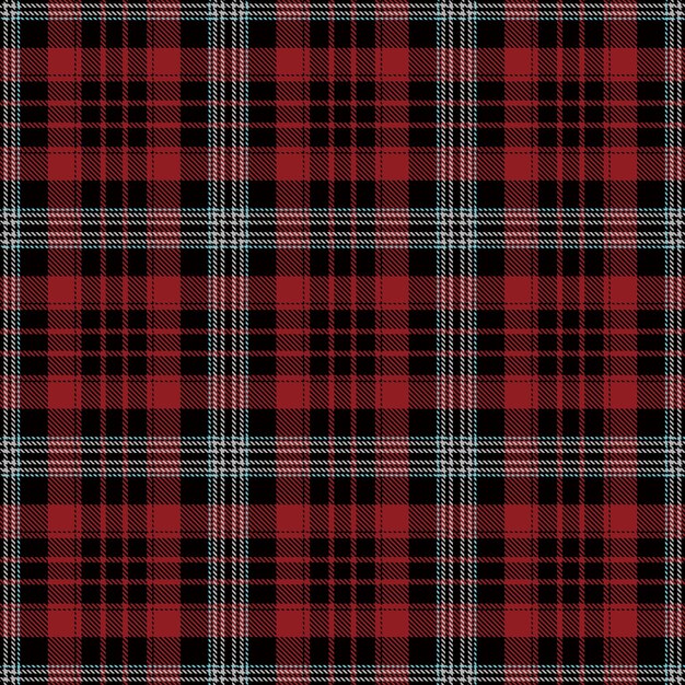 Vector a seamless patterned tartan fabric that is available in red and black