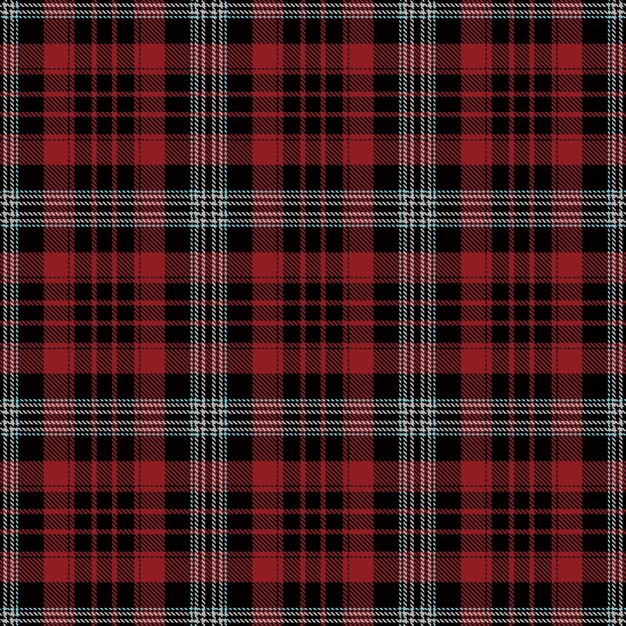 Vettore un tessuto tartan a disegno senza cuciture disponibile in rosso e nero