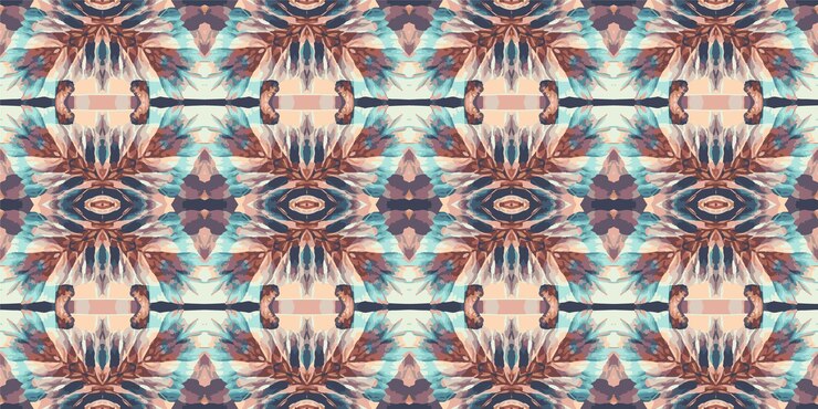 Vector 원활한 패턴기하학적 부족기하 바틱 ikataztec styleethnic boho 원활한 패턴