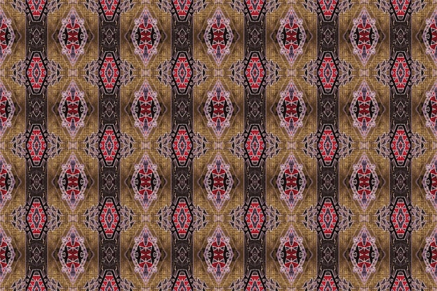 A seamless patterngeometric tribalgeometric batik ikataztec styleethnic boho seamless pattern