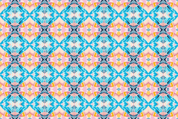 A seamless patterngeometric tribalgeometric batik ikataztec styleethnic boho seamless pattern