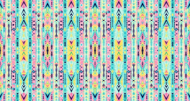 이 없는 패턴 (tribalgeometric batik ikataztec style ethnic boho seamless pattern)