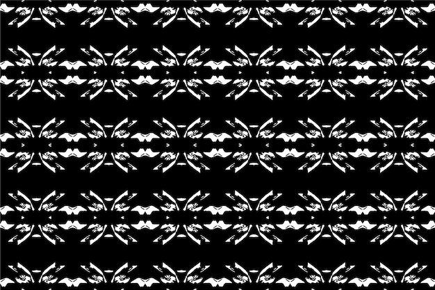 A seamless patterngeometric tribalgeometric batik ikataztecblack and white seamless pattern