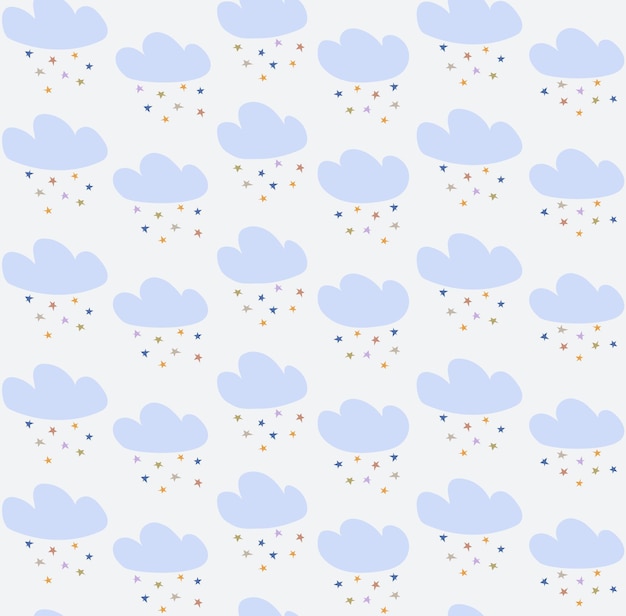 Seamless patterns handdrawn used for fabric textile print background and decorative wallpaper
