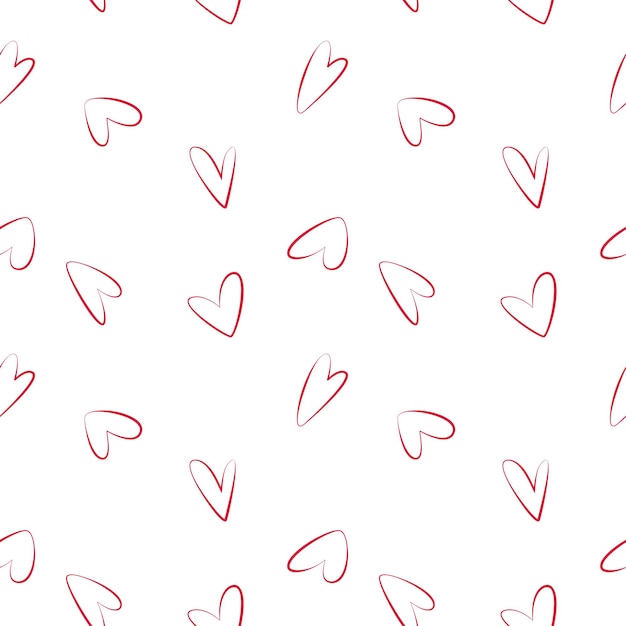 Seamless Patterns with Hand Drawn Ink Hearts. Abstract Romantic ornament for background, wrapping paper, Wedding and ValentineÃÂ¢ÃÂÃÂs day greeting and invitation cards design and decoration