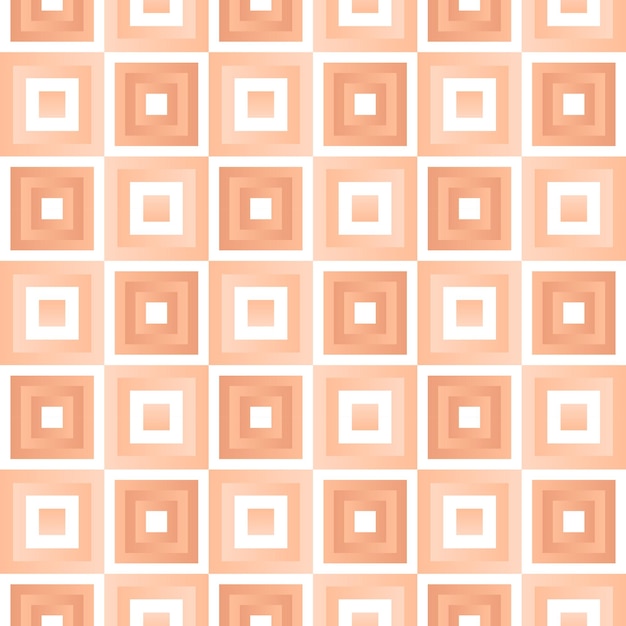 Seamless peach fuzz gradient squares pattern design color of the year 2024