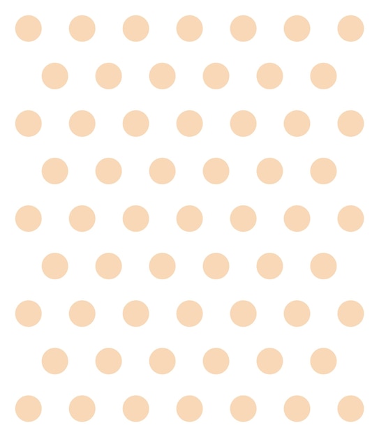 Seamless pink polka dots pattern on white background vector illustration