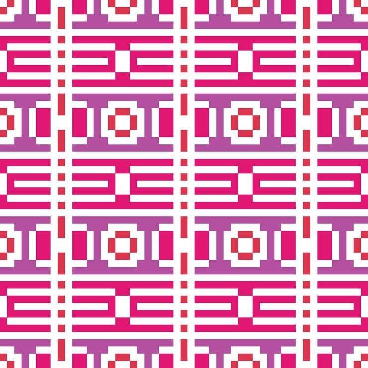 Vector seamless pixel abstract pattern