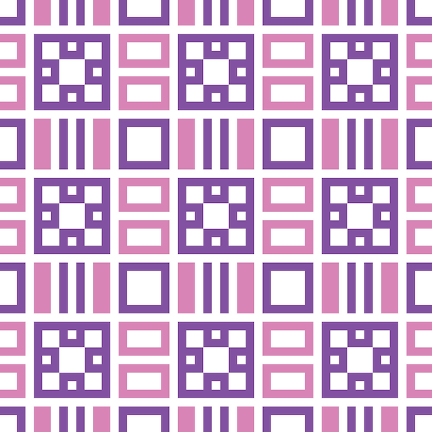 Vector seamless pixel abstract pattern