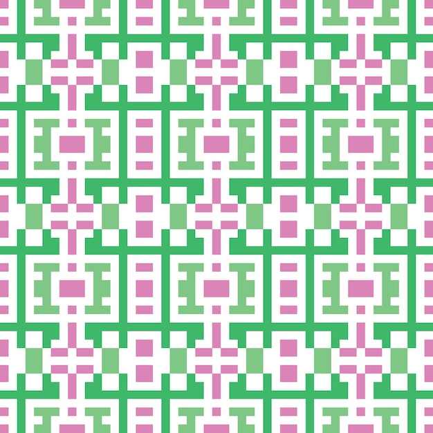 Vector seamless pixel abstract pattern