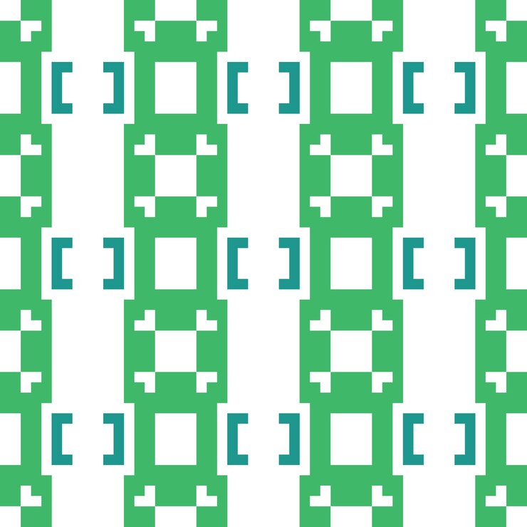 Vector seamless pixel abstract pattern