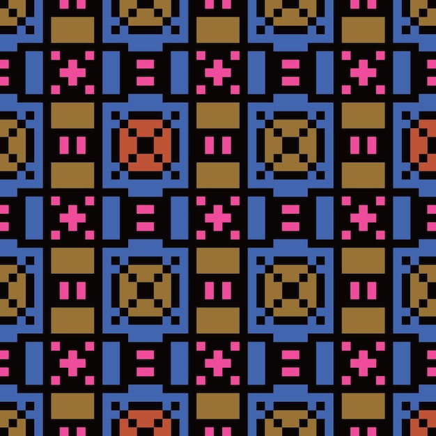 seamless pixel abstract pattern