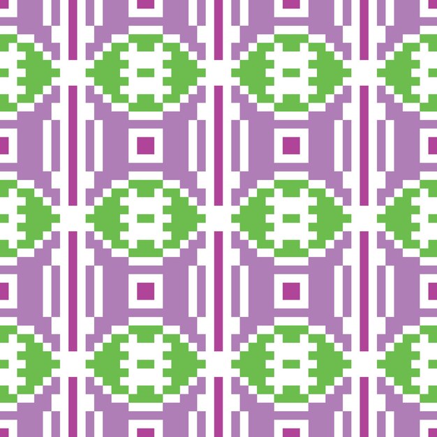 ベクトル シームレスピクセル抽象パターン