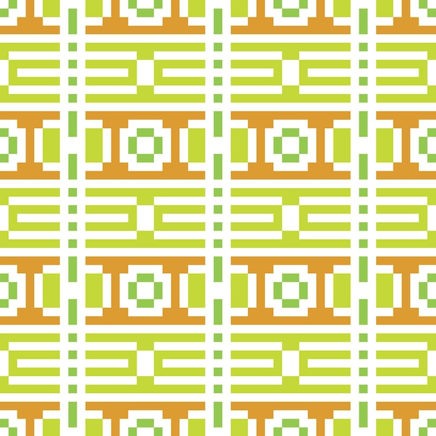 Vector seamless pixel abstract pattern