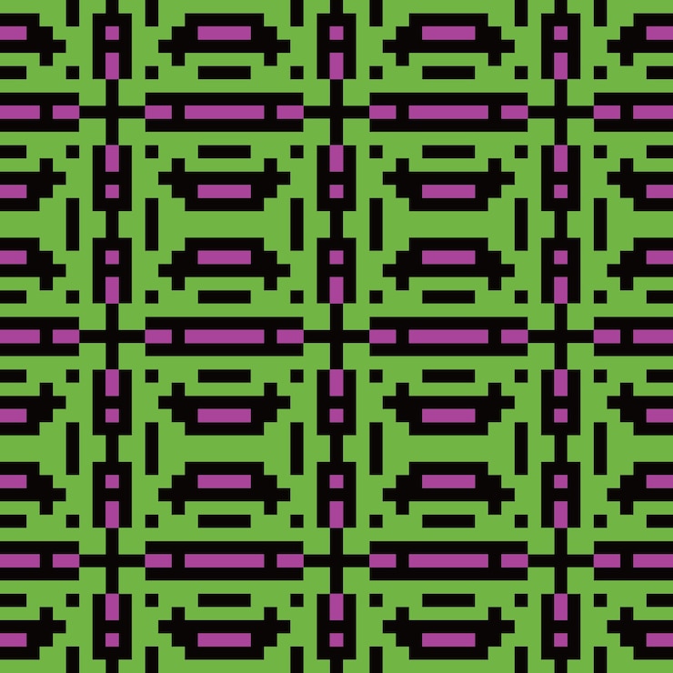 Vector seamless pixel abstract pattern