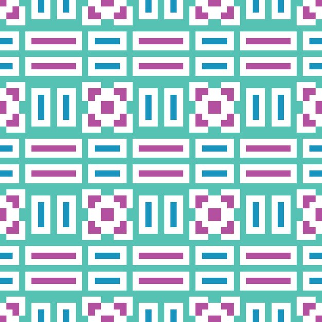 Vector seamless pixel abstract pattern