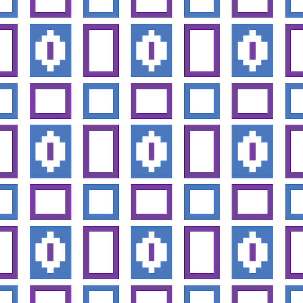 ベクトル シームレスピクセル抽象パターン