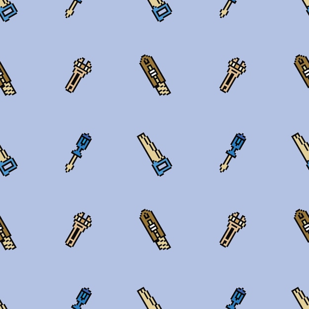 seamless pixel art vintage aesthetics retro sprite design