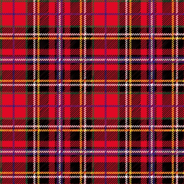 Vector seamless plaid pattern